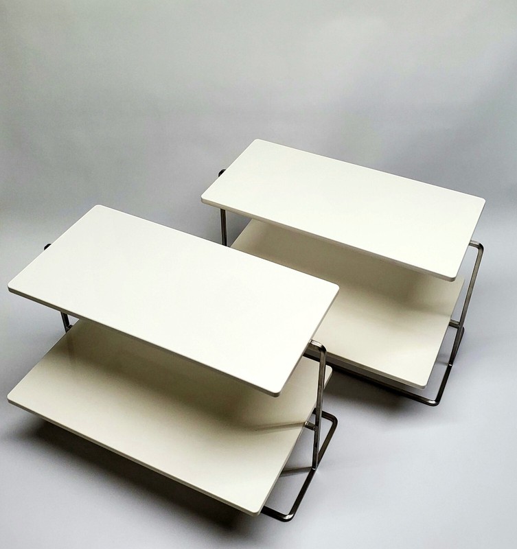 Acme Plastics 2 Tier Stainless Steel Display Stand With White Trays All Occasion gallery