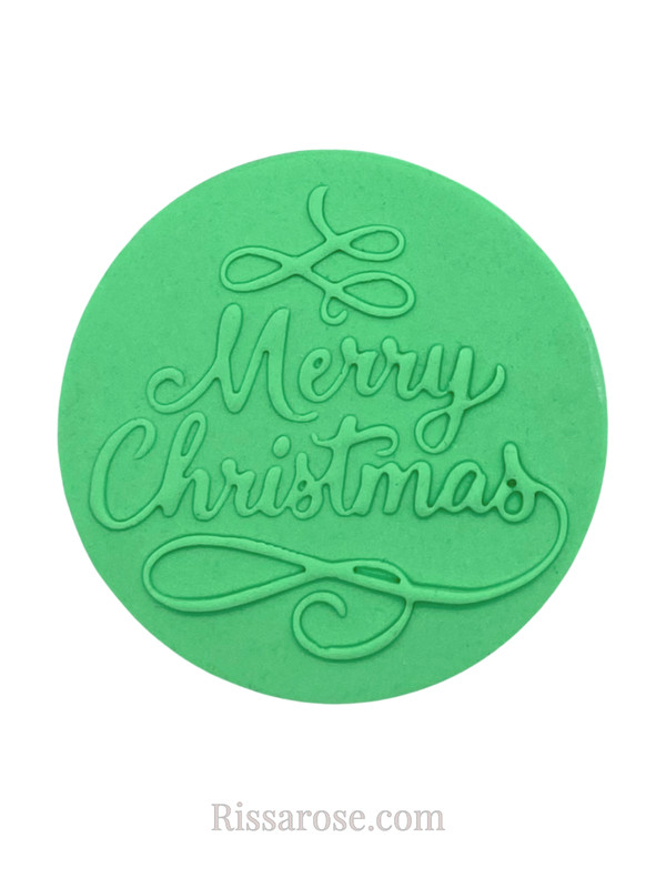 Merry Christmas Happy Birthday Thank You Oh Babay cookie Debosser Fondant Packag gallery