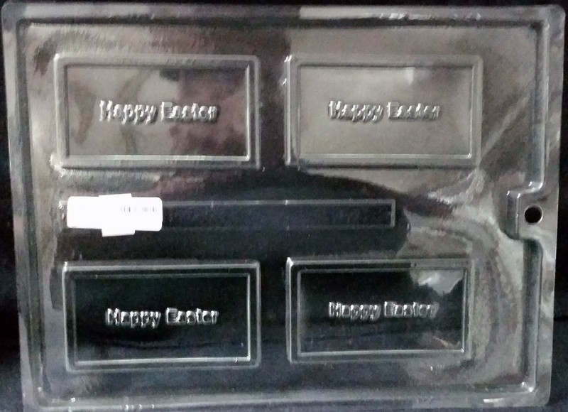 Easter Biz Card with Happy Easter Chocolate Plastic Candy Soap Mold LOP BC-9