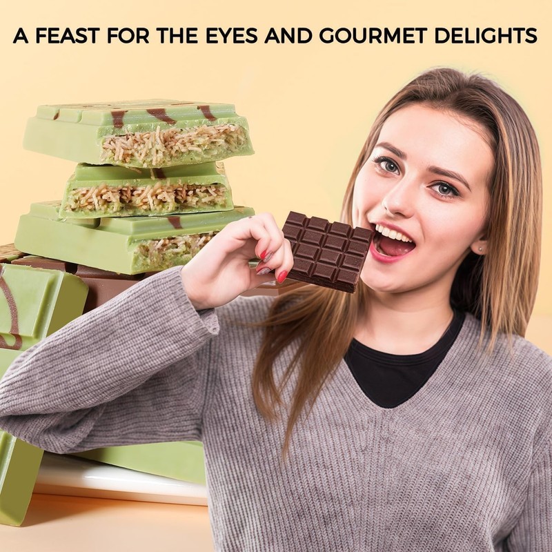 Food-Grade Silicone Deep Chocolate Mold - Perfect for Dubai Pistachio & Treats gallery
