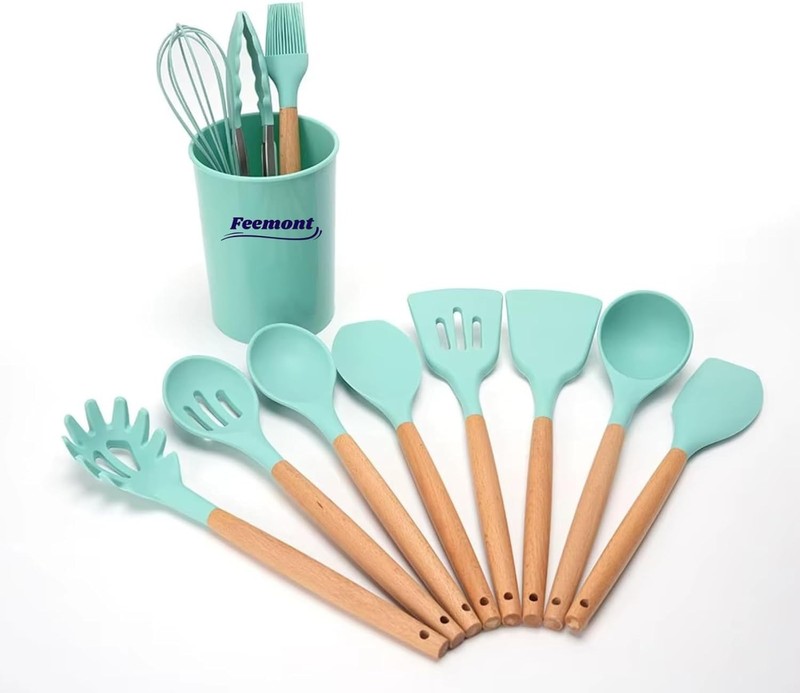 33-Piece Silicone Kitchen Cooking Utensils Set with Holder| Heat-Resistant gallery