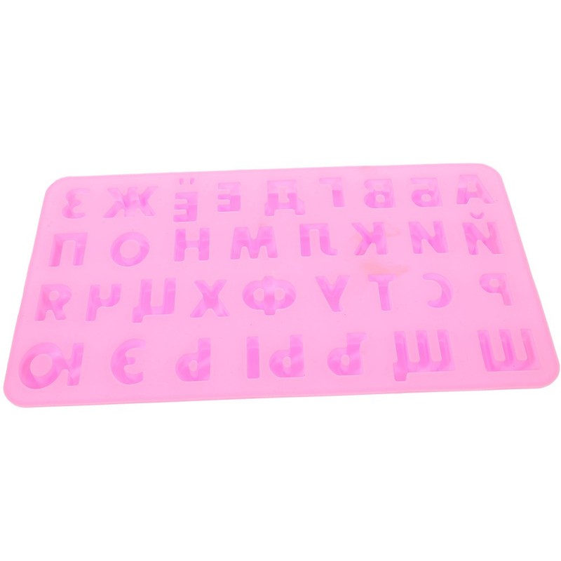 Silicone Cake Mold Russian Alphabet Fondant Candy Mold Non Stick Baking Tool gallery