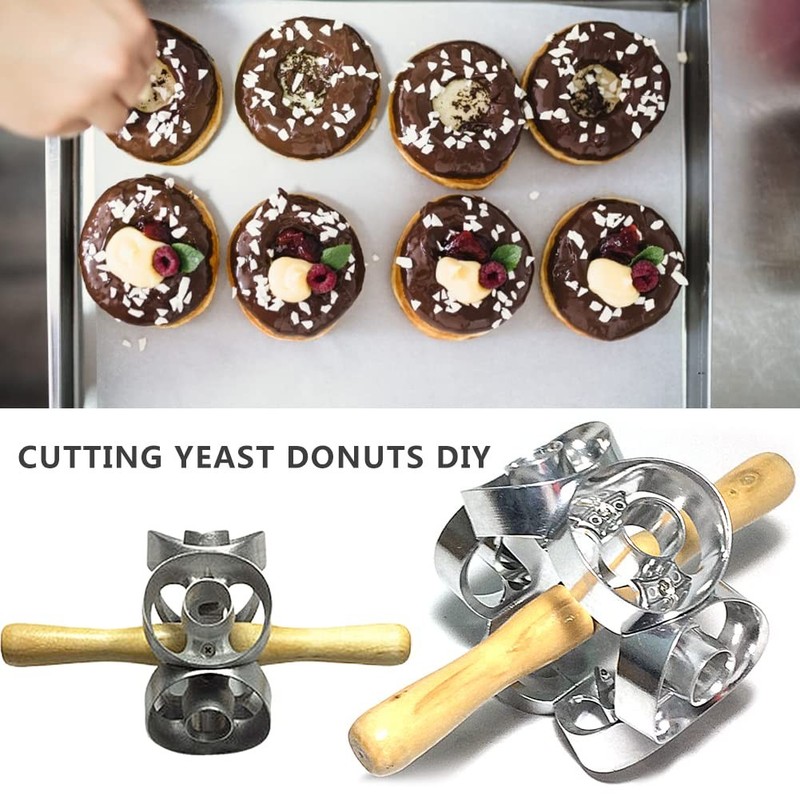 Donut Cutter | Mold,Machine Pastry Dough Baking Roller Kitchen Cooking Tools,... gallery
