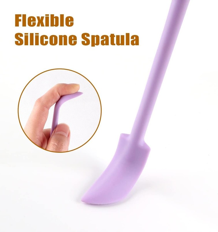 Silicone Spatula Set 6Pcs Mini Scraper Tool Beauty & Food Reach Every Last Drop gallery
