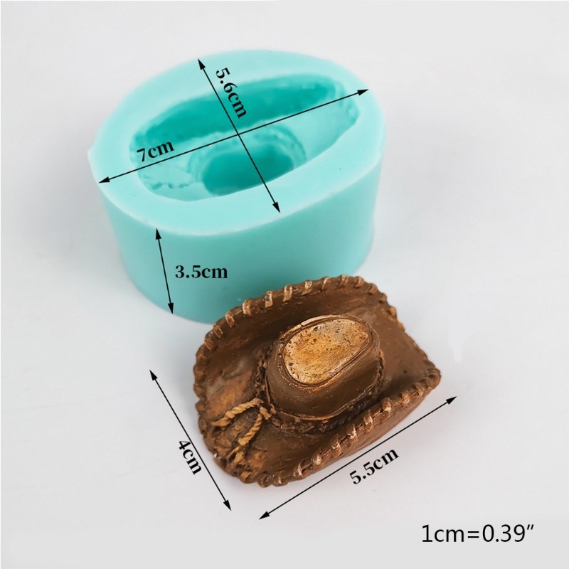 Cowboy Hat Silicone Mold Fondant Chocolate Candy Jelly Mold Cake Decorating Tray gallery