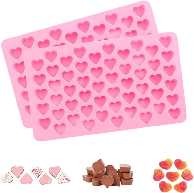 BPA Free Heart Silicone Molds - Create 110 Mini Candies & Desserts Effortlessly gallery