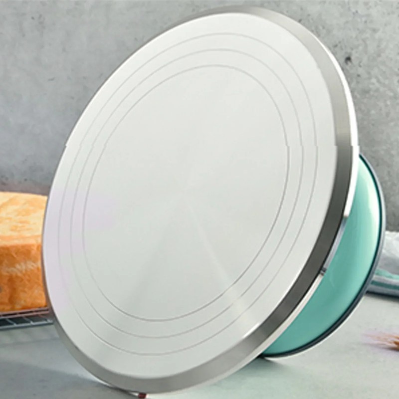 10 Inch Cake Turntable – Aluminum Alloy Revolving Stand for Cake Decorating gallery