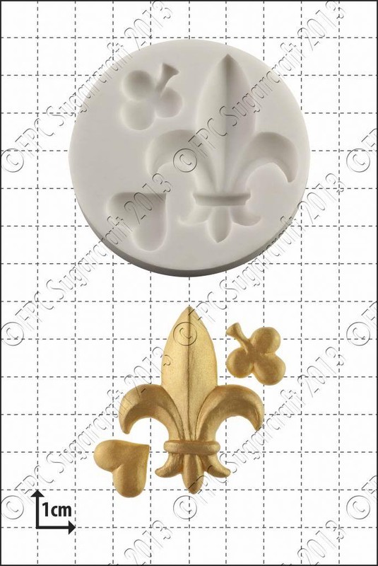Silicone mould Fleur-de-Lys Food Use FPC Sugarcraft