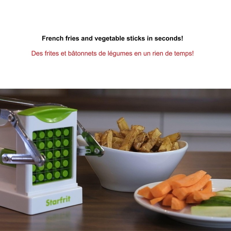 Fry Cutter - Perfect Homemade French Fries, Stainless Steel Blades, Suction B... gallery