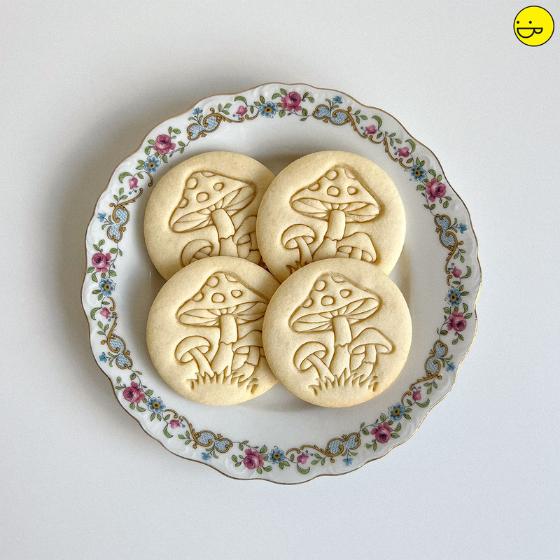 Wild Mushrooms Cookie Cutter - fairy forest mushroom garden tea party woodland gallery
