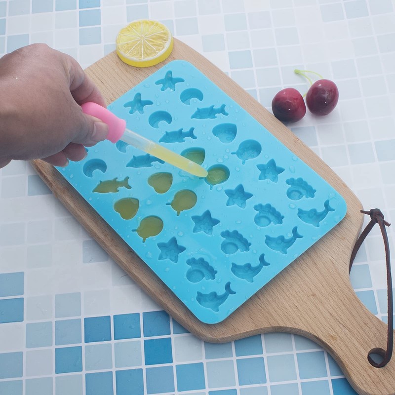 Vpqnee 3 Pack Mini Silicone Gummy Candy Chocolate Molds Contains Small Hearts... gallery