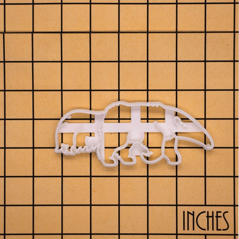 Realistic Anteater Cookie Cutter - Rainforest South American wildlife animal zoo gallery