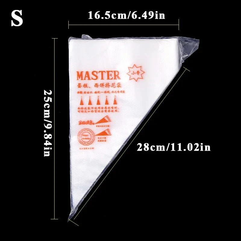 Disposable Cream Pastry Bags Cake Piping Bag Decorating Tool Cupcake Piping Kitc