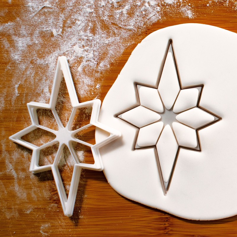 Star Cookie Cutter – Merry Christmas, Bethlehem, comet, supernova, comet, meteor