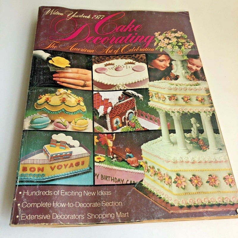 WILTON 1977 YEARBOOK Of CAKE DECORATING Instructions Designs Reference Catalog