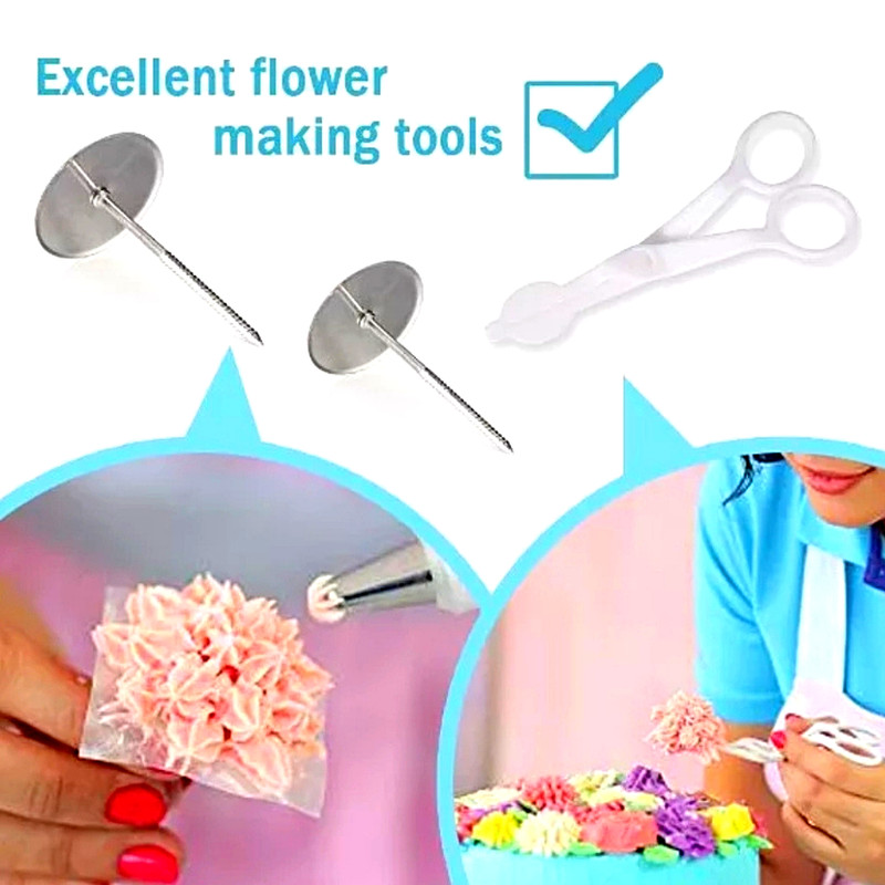 129 Pcs Baking Supplies Kit DIY Cake Cupcake Decorating Icing tips Set Tools New gallery