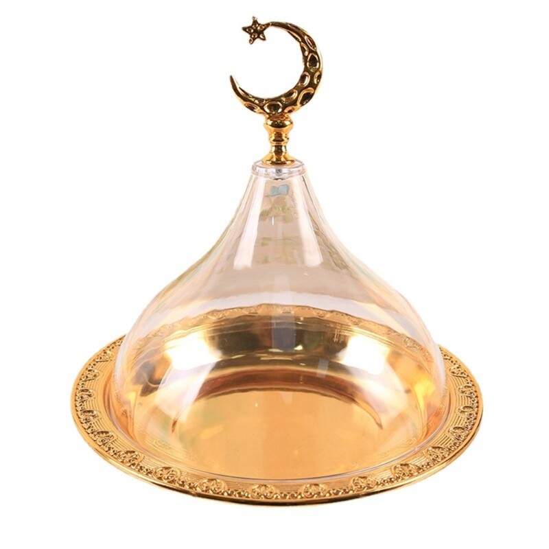 Cake Stand with Acrylic Lid Party Table Candy Dish Practical Dessert Snacks Tray