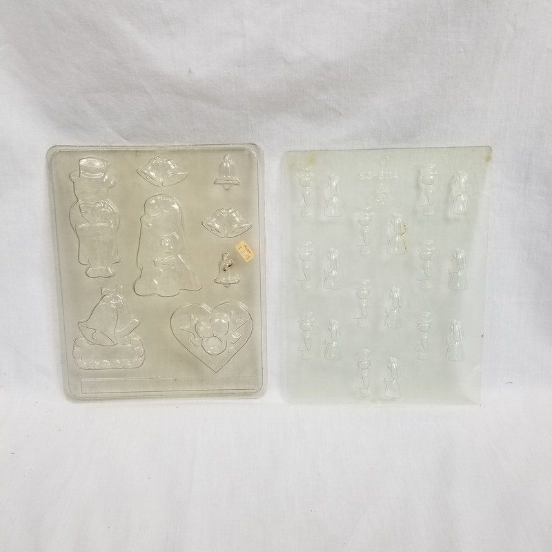 Lot Of 2 Apollo Candy Molds Wedding Bridal Molds