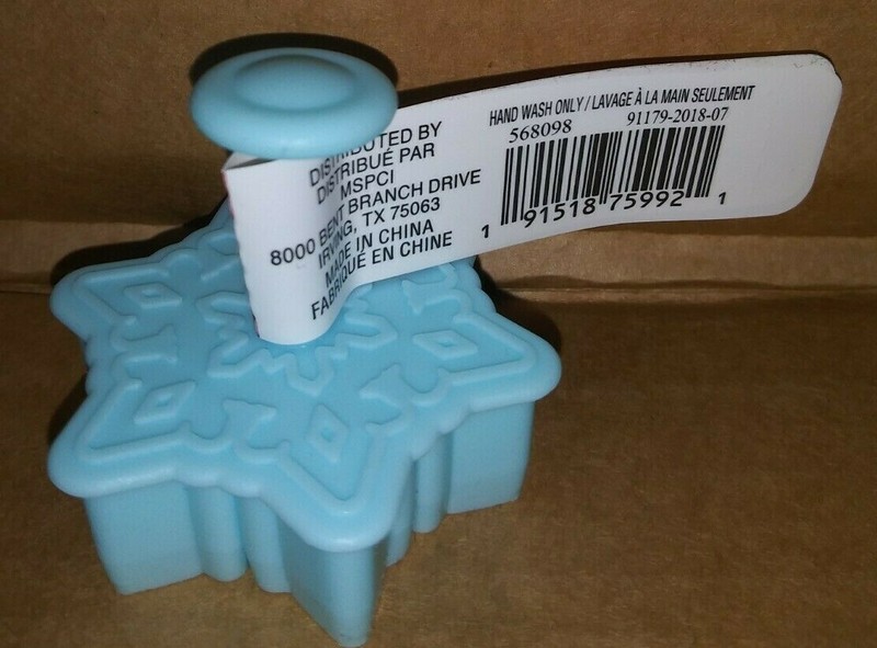 Powder Blue Snowflake shaped Celebrate It Cookie Cutter Stamper 1 pc gallery