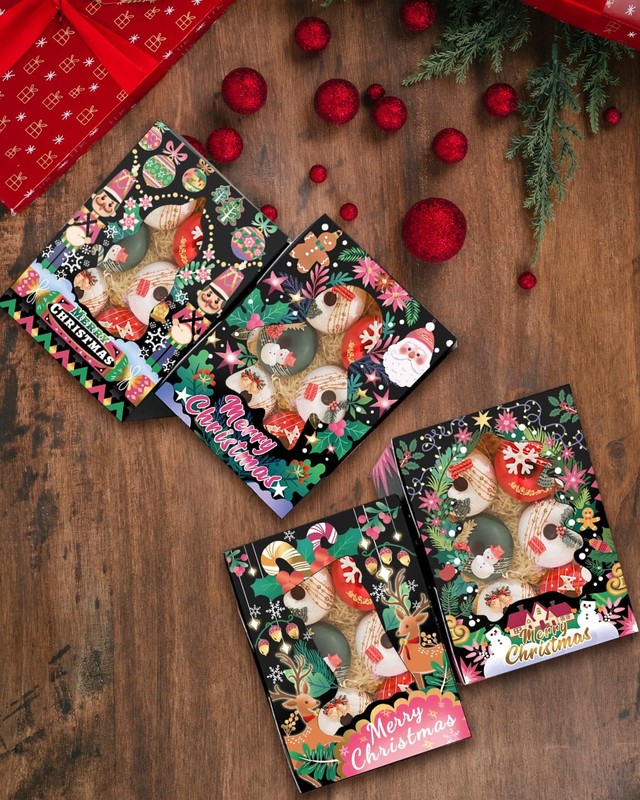 24 Pack Christmas Cookie Boxes With Window 6x8x2.7 Inch Bakery Pastry Box gallery