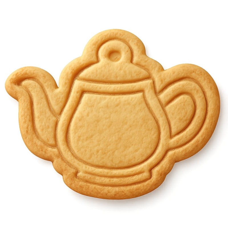 Classic Teapot Cookie Cutter & Stamp, Fondant & Clay – 4×3.2