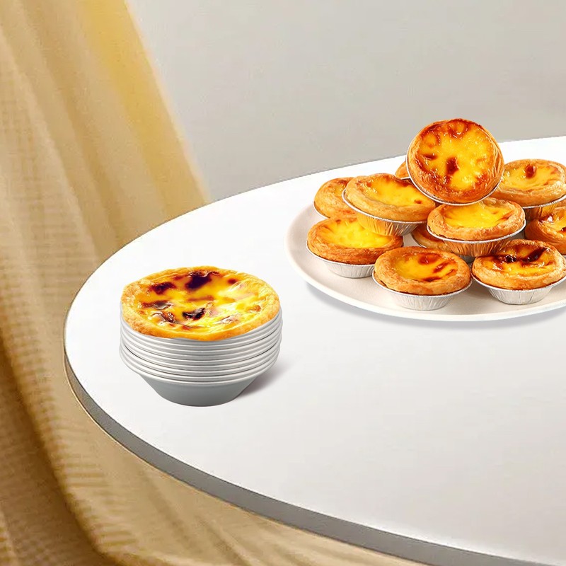 10pcs Aluminum Alloy Egg Tart Molds Candy Cake Muffin Baking Cups Pans Tins Pack gallery