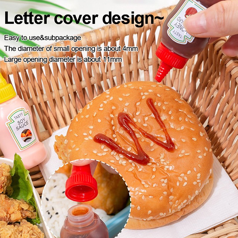 Mini Portable Small Sauce Container Tomato Gravy Salad Dressing Oil Bottle gallery
