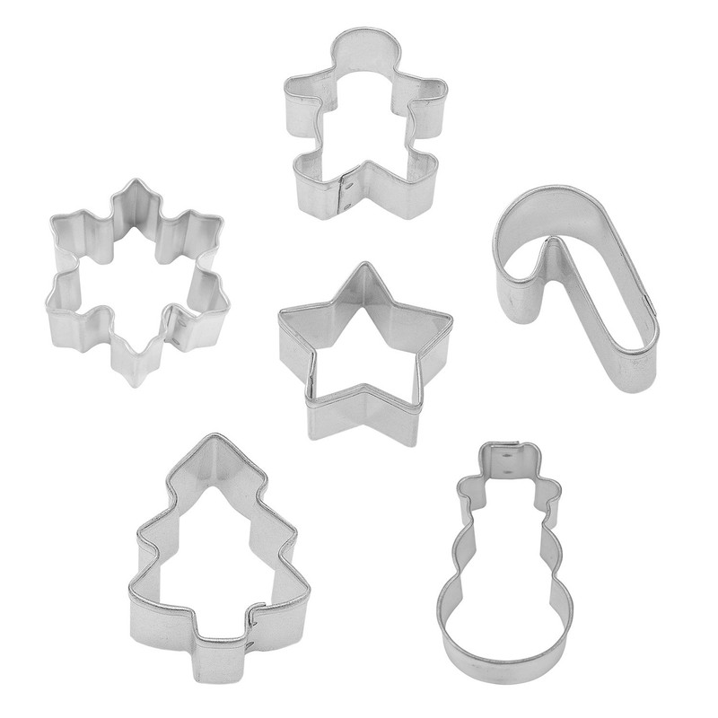 R&M International 6 Piece Mini Christmas Cookie Cutter Set gallery
