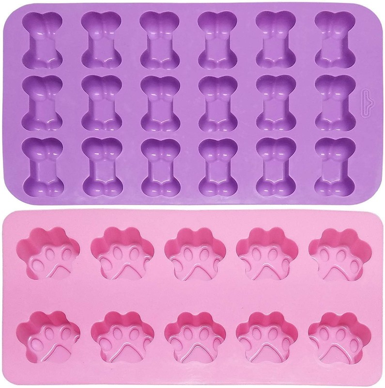 Silicone Molds Puppy Dog Paw and Bone Mold for Dog Treats gallery