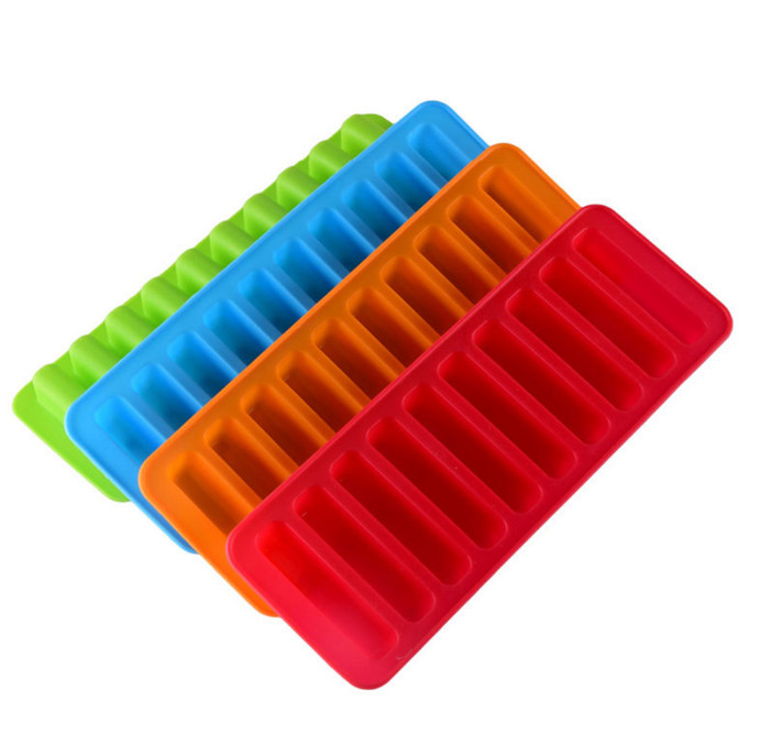 10 Strips Cake Mold Cute Flexible Silicone Chocolate Mould DIY Cookie Moulds