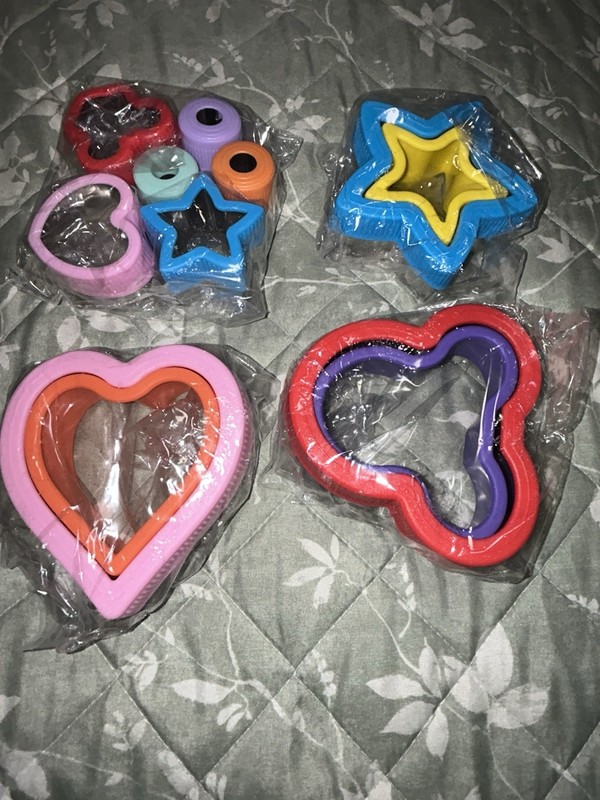 9pc BPA-Free Plastic Sandwich Cutters for Kids Multicolor and various shapes gallery