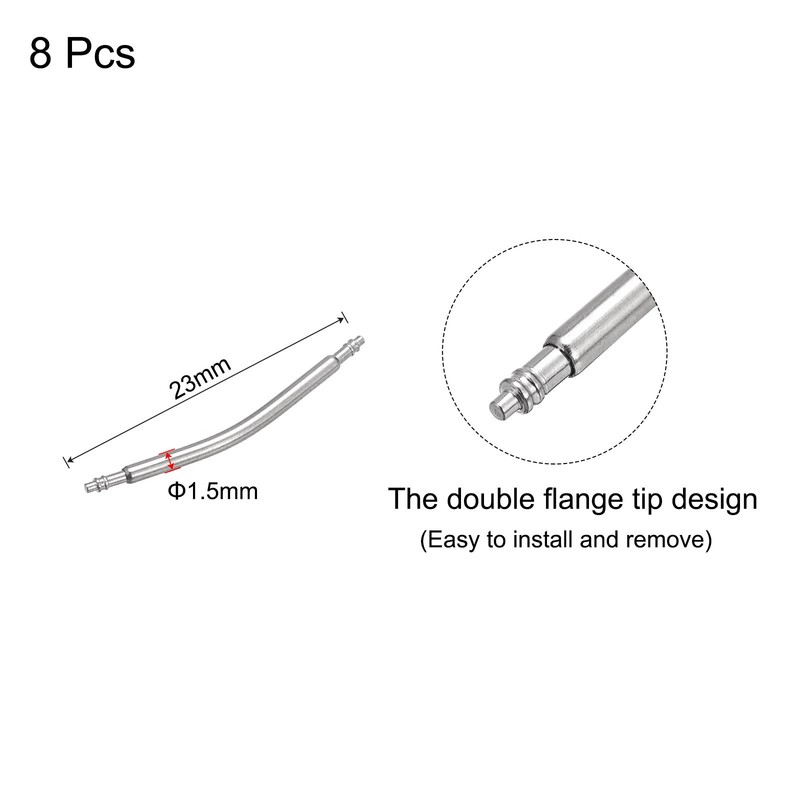 8pcs for Watch Band Link Pin, 1.5mm Diameter 23mm Length, Spring Bar Pins gallery