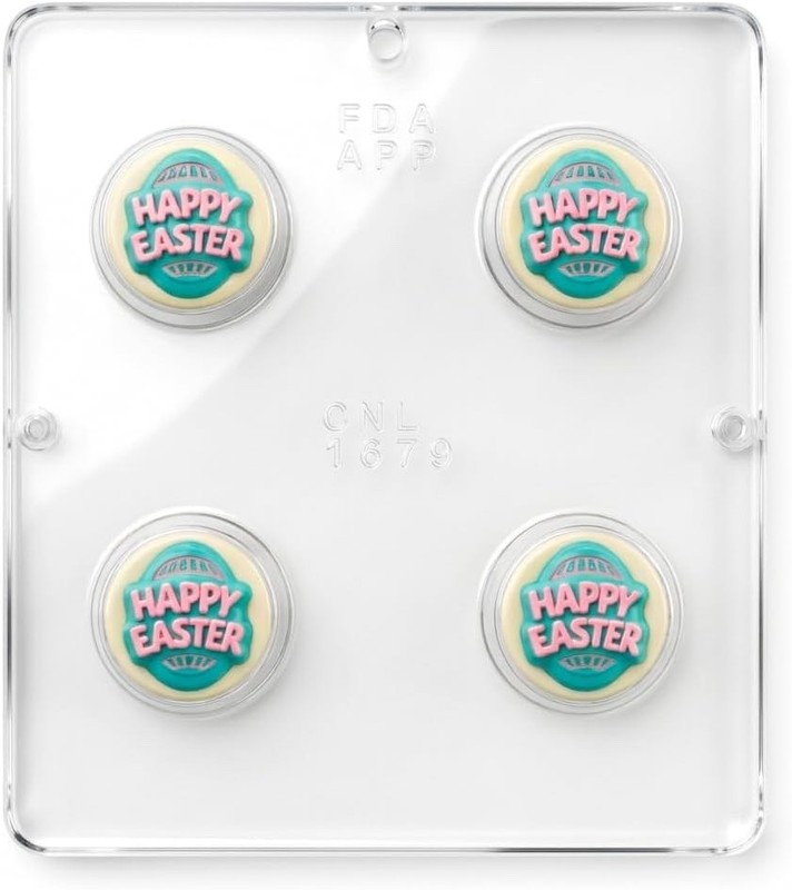Happy Easter Egg Cookie Sandwich Chocolate Candy Mold 1679 NEW gallery