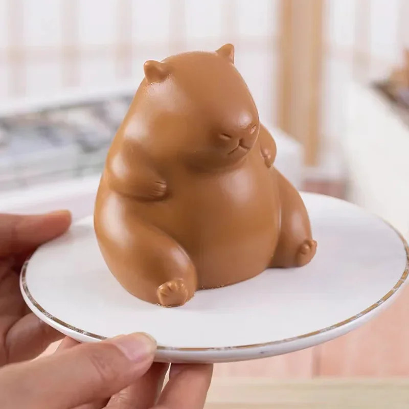 1-10PCS 3D Capybara Custard Mold Silicone Mold Pudding Cake Baking DIY Dessert M gallery
