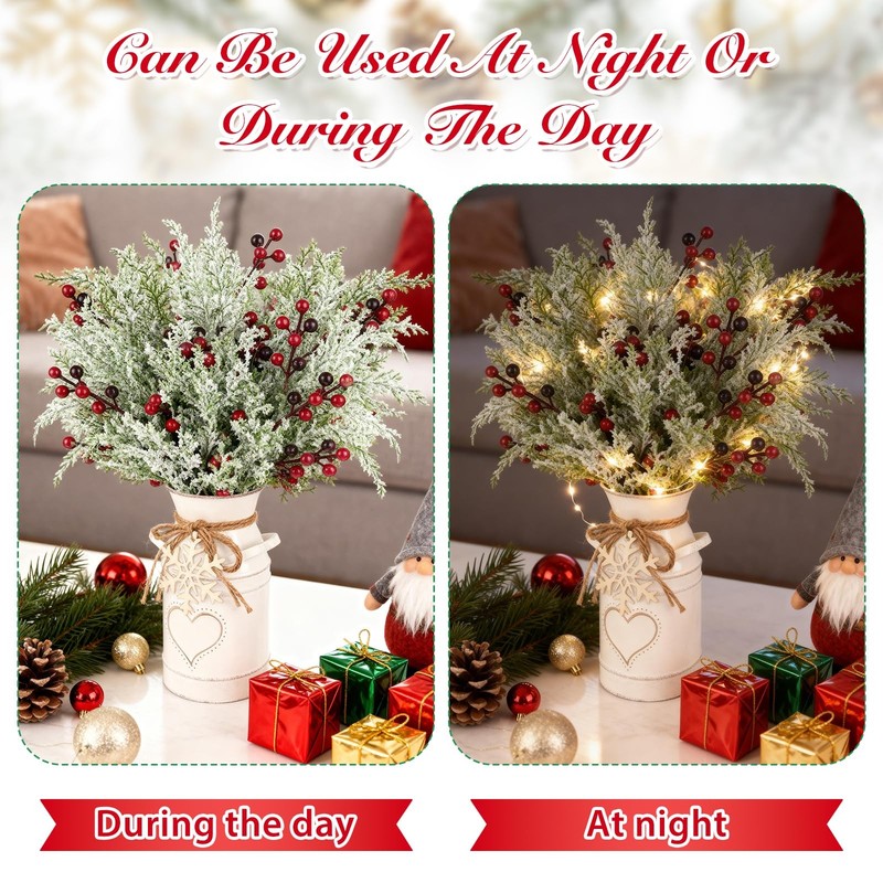 Vaipi Christmas Table Decorations Set 5 Pcs 20 Christmas Artificial Pine gallery
