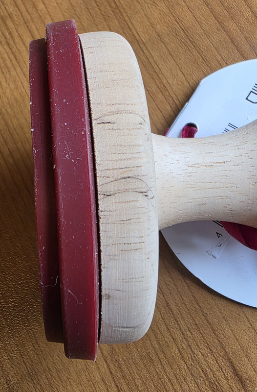 NWT Birkmann Merry Christmas Cookie Stamp Stamper Silicone Wood Handle Recipes gallery