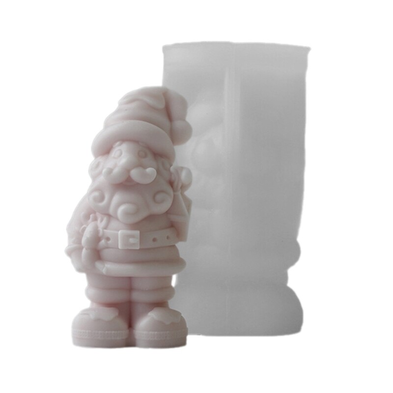 Creative Santa Silicone Mold Stylish Home Decoration Gypsum Mould gallery