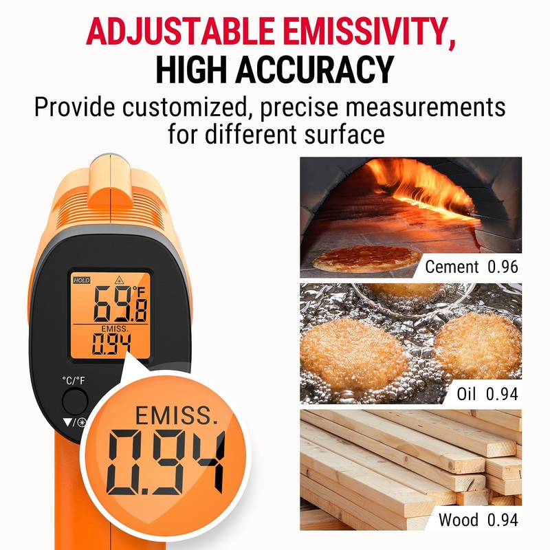 Temperature Gun, Infrared Thermometer Gun with Laser, Laser Thermometer Gun -... gallery