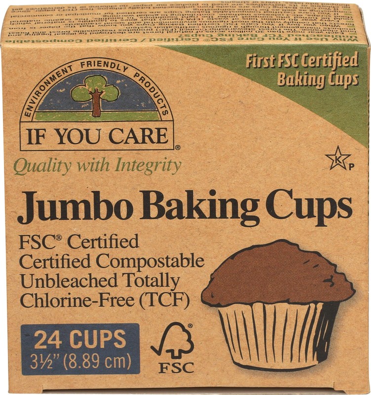 Unbleached Cupcake Liner Baking Cups – 24 Pack of 24-Count Boxes – Extra Larg…
