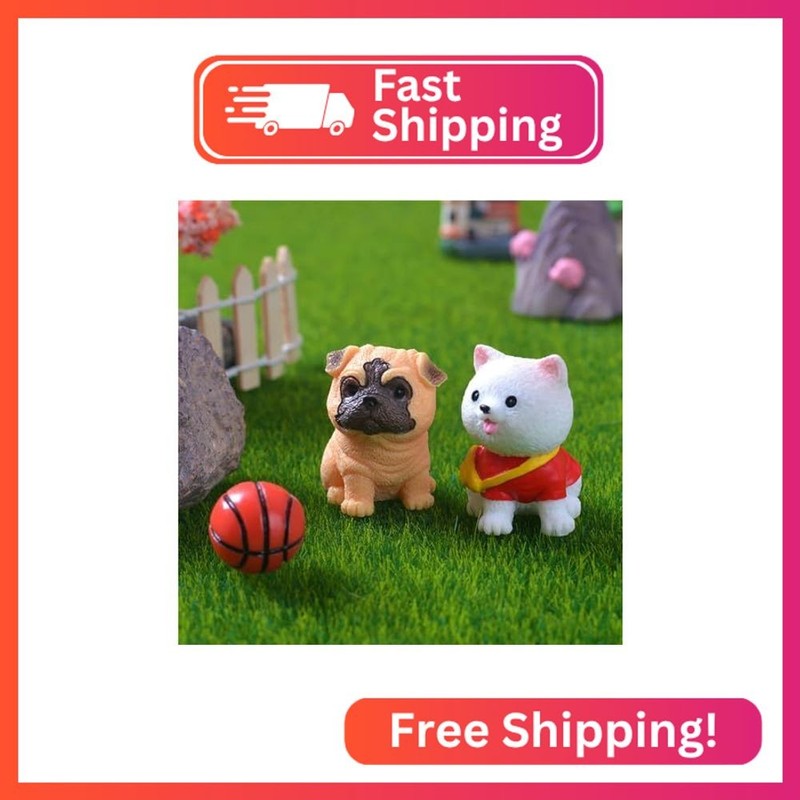 12 Pcs Mini Dog Figure Animal Toys Cake Topper Puppy Figures Miniature Dog Figur gallery