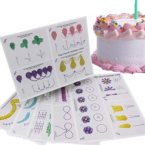 23 Sheets/Set Cake Decorating Practice Board Cream decorating drawings gallery