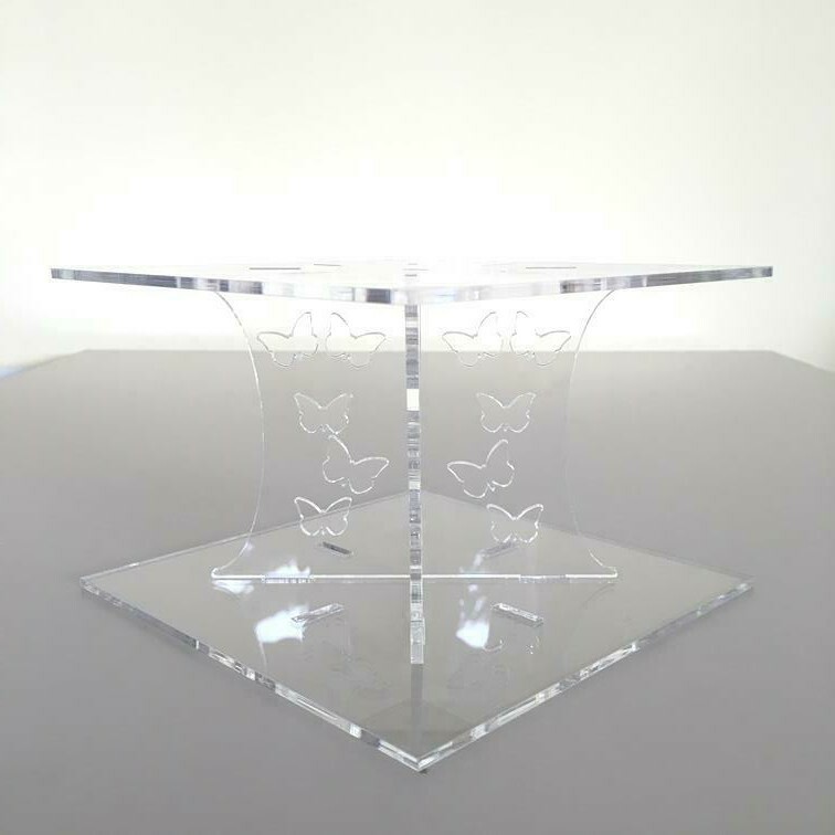 Butterfly Square Wedding/Pary Cake Seperators Many Colours & Sizes gallery