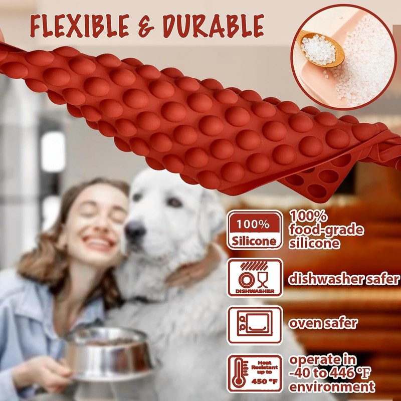 Versatile 148-Cavity Mini Silicone Molds for Dog Treats & Candies - BPA-Free gallery