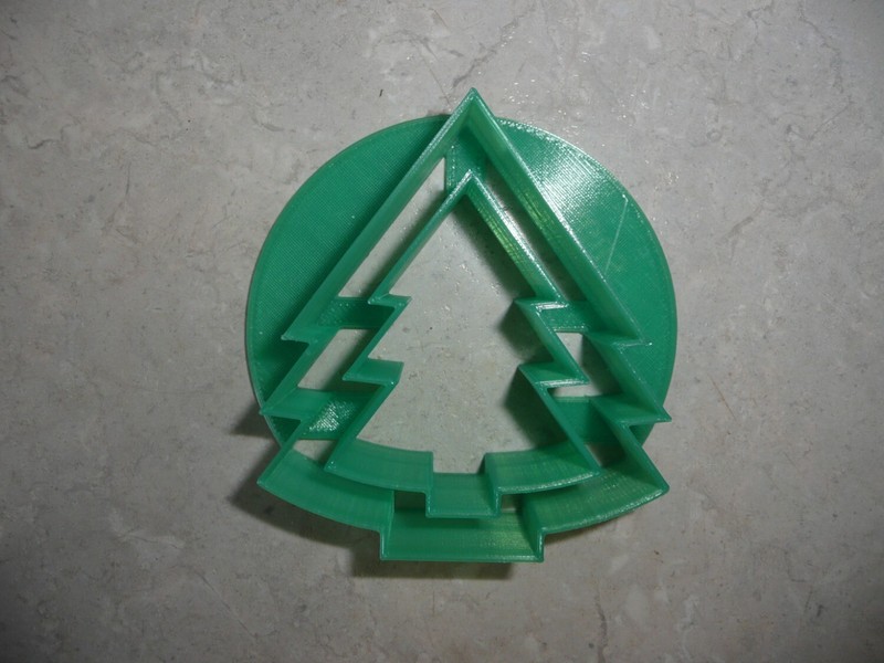 MINI SIZE CHRISTMAS TREE CONCHA COOKIE CUTTER MEXICAN SWEET BREAD STAMP PR5001 gallery