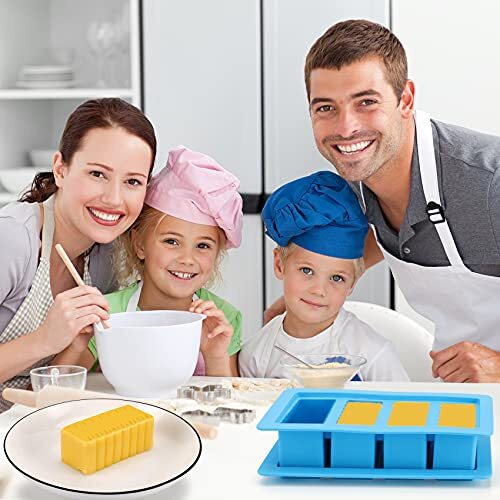 Silicone Butter Mold Tray w/ Lid and Silicone Spatula for Brownies Garlic Butter gallery