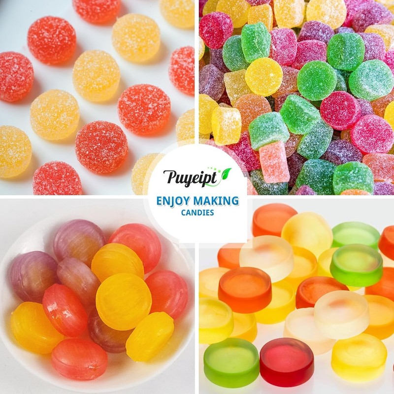 4pc Silicone Gummy Molds 55 Cavity Round Candy Mold for Chocolate Caramel Jello gallery