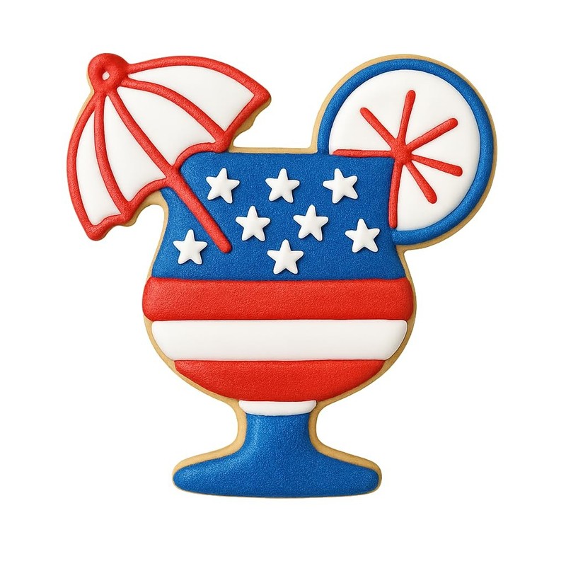 Tropical Cocktail Glass Cookie Cutter & Stamp 4x3.78" for Fondant Baking Clay gallery