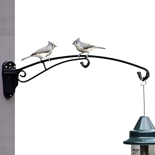BirdsUP Hanging Bracket for Bird Feeders, Planters, Chimes, Heavy-Duty, Holds