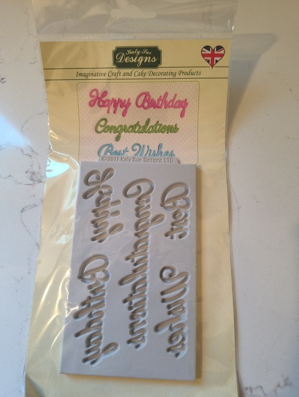 Katy Sue Designs KSD Silicone Mould Birthday Set Cake Chocolate Decorations