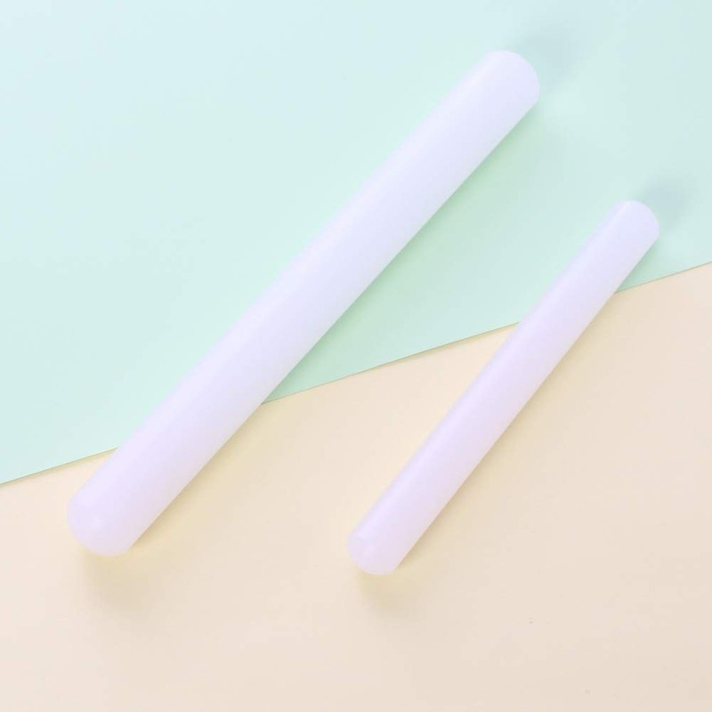 1 Piece PP Plastic Rolling Pin Fondant 23 x 2.5cm, White gallery